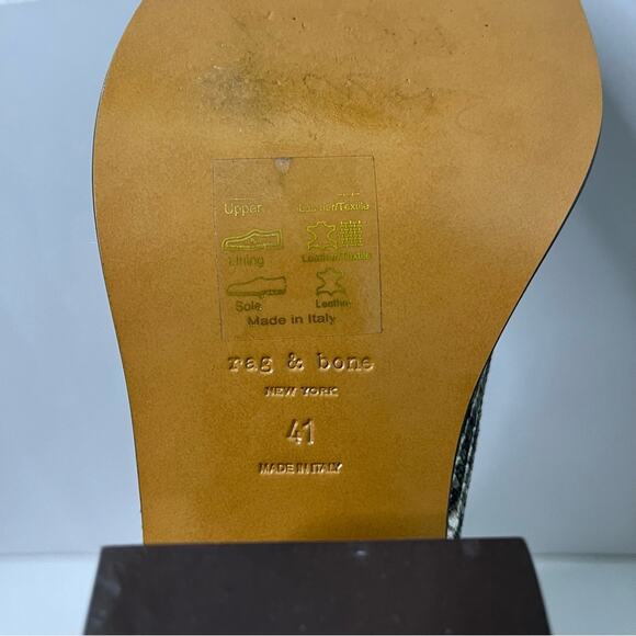 Rag & Bone Axis Boots Python Snakeskin Ankle Booties Womens Size 41 / US 11 - Picture 9 of 10